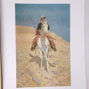 Frederic‎ Remington Western Cowboy Canvas Print 11x14 White Horse
